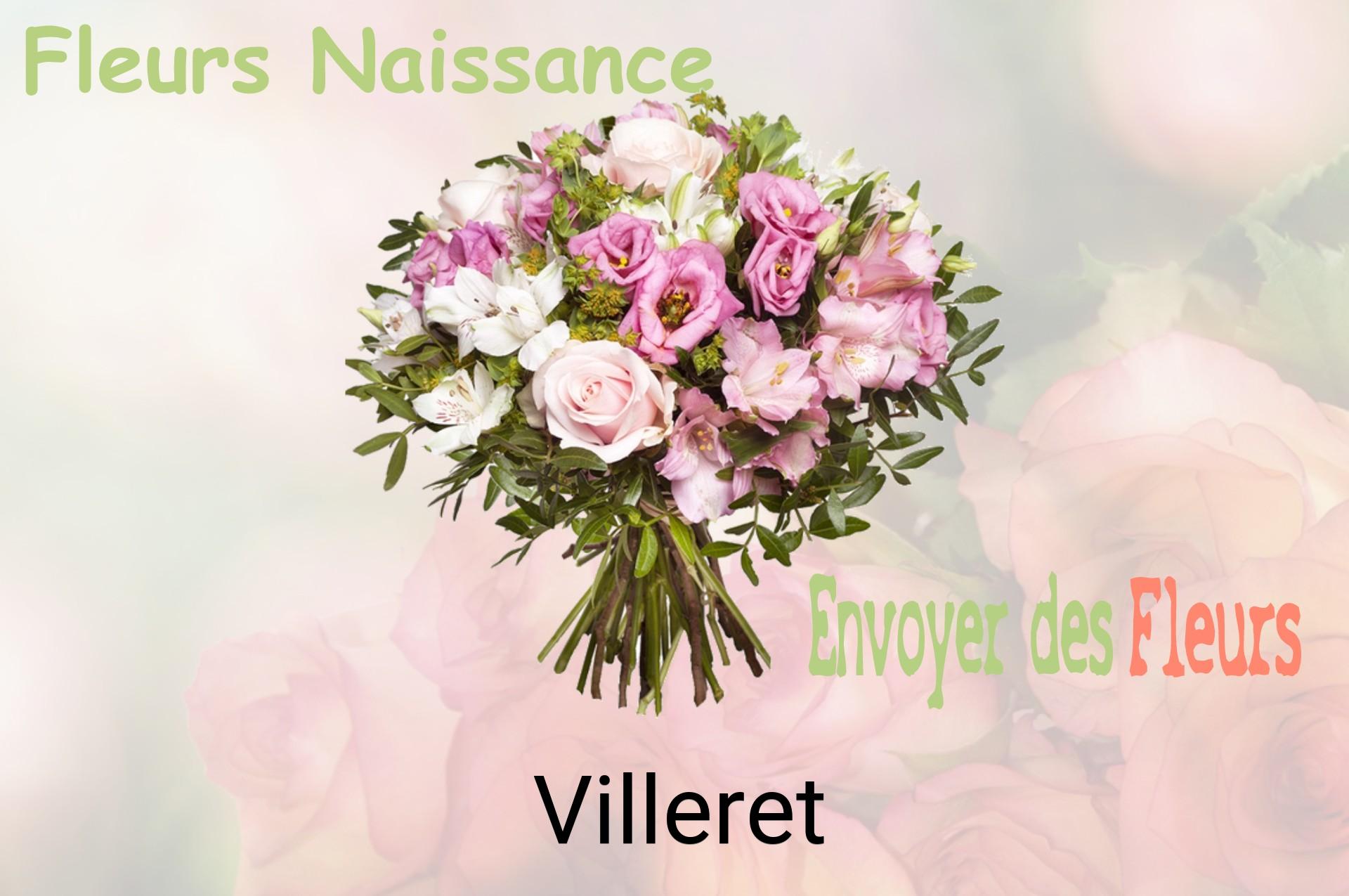 Bouquet de fleurs de naissance livré à Villeret